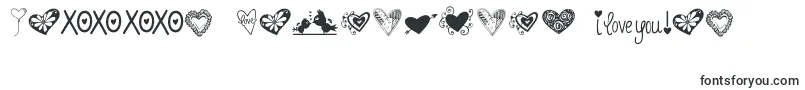 Шрифт Kg Heart Doodles – шрифты День святого Валентина